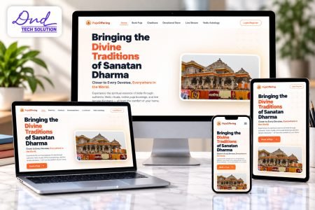 Responsive PujaOffering Website Showcase